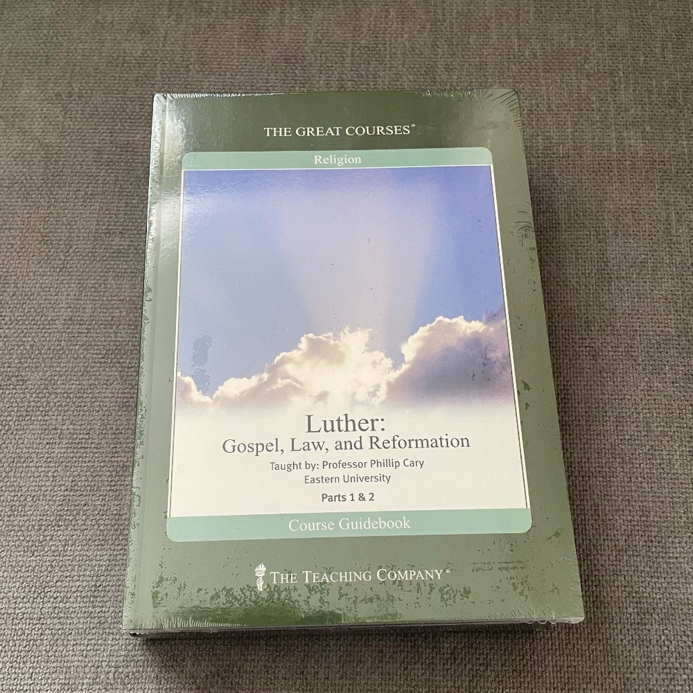Great Courses Luther: Gospel, Law & Reformation DVD + Guidebook New‎ SEALED